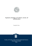 Systems biology of inborn errors of metabolism