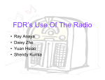 FDR`s use of the Radio