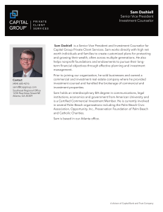 Sam Dashiell - Capital Group