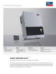 SUNNY TRIPOWER 60-US - The efficient solution for medium