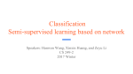 Classification Semi-supervised learning based on network