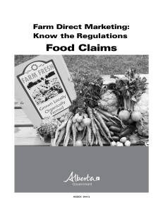 Farm Direct Marketing: Know the Regulations