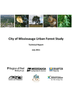 City of Mississauga Urban Forest Study Technical Report