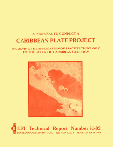 Proposal to conduct a Caribbean plate project involving the