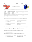 Finding Nemo Genetics - Crestwood Local Schools