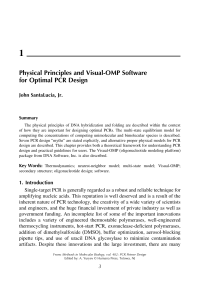 Physical Principles and Visual-OMP Software for Optimal PCR Design