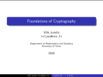 Foundations of Cryptography