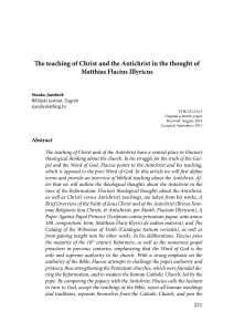 The teaching of Christ and the Antichrist in the thought of Matthias
