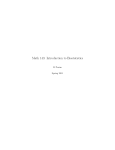 Math 143: Introduction to Biostatistics