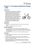 Project 1.1.6 Compound Machine Design – VEX Introduction