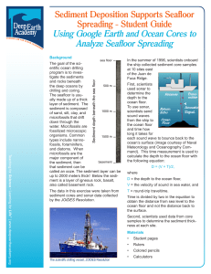 Sediment Deposition Supports Seafloor Spreading