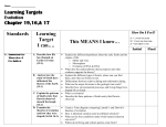 Learning Targets- Evolution (ch 191617)