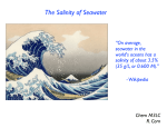 The Salinity of Seawater