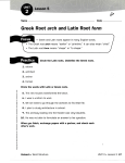 Greek Root arch and Latin Root form