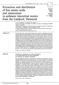 Extraction and distribution of free amino acids and