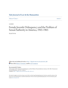 Female Juvenile Delinquency and the Problem of Sexual Authority