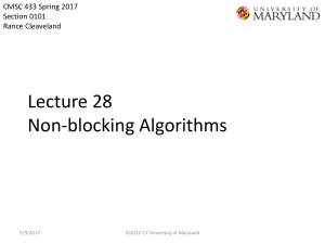 Lecture 28 Non-blocking Algorithms