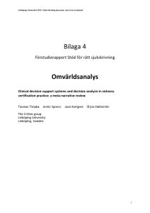 Bilaga 4 Omvärldsanalys