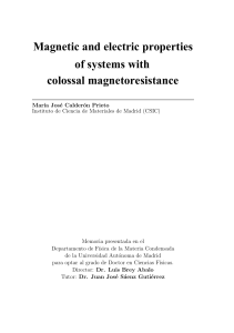 colossal magnetoresistance of systems with Magnetic and electric