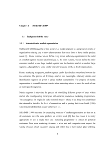 study of marketing segmentation by Ali asghar Tabavar