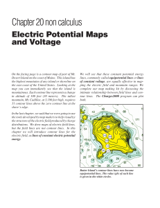Electric Potential Maps and Voltage