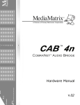 CAB 4N Manual - Peavey Commercial Audio