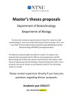 Master`s theses proposals - Innsida