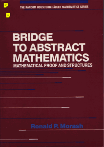 Bridge to Abstract Mathematics: Mathematical Proof and