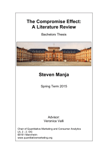 The Compromise Effect: A Literature Review