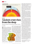 Ancient crust rises from the deep