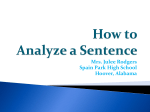 How to Analyze a Sentence