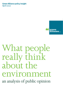 What people really think about the environment