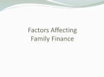 Factors Affecting Family Finance