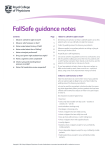 FallSafe guidance notes