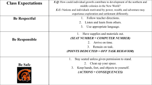 Class Expectations - Cabarrus County Schools