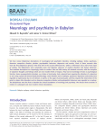 Neurology and psychiatry in Babylon