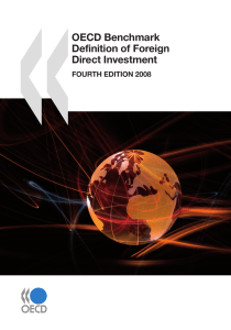 OECD Benchmark Definition of Foreign Direct Investment