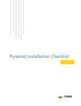 Pyramid Installation Checklist