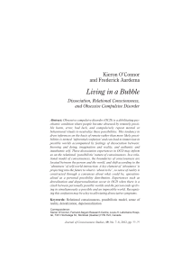 Living in a Bubble: Dissociation, Relational Consciousness, and