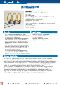 Rogowski coils - Instrumentation Systems and Services Ltd.