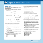 Topic 2 TEKS Cumulative Practice