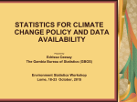 statistics for climate change policy and data availability