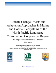 Climate Change Effects and Adaptation Approaches in Marine and