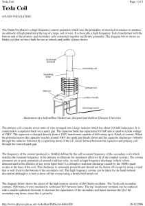 Tesla Coil - swissenschaft