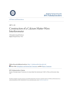 Construction of a Calcium Matter-Wave Interferometer