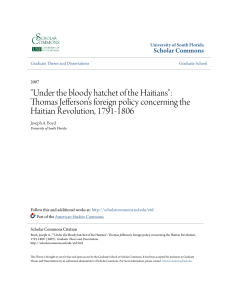 Under the bloody hatchet of the Haitians