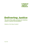 Delivering Justice - Criminal Justice Alliance
