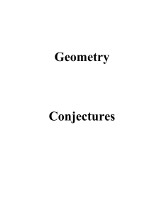 Geometry Conjectures