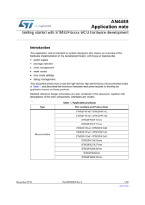 Getting started with STM32F4xxxx MCU hardware development