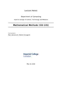 Mathematical Methods (CO-145)